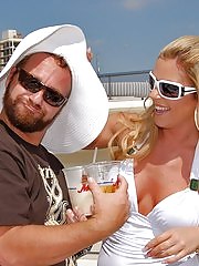 Beautiful blondie aryana gets her pussy nailed on the love boat in these hot fucking and facial cumshot