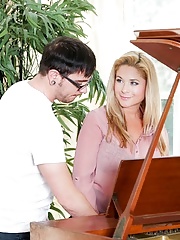 Big ass and huge tit blonde Patricia loves to undress for us