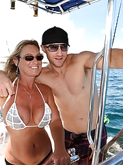 Big titted MILF Brandi Jaimes fucked on a boat