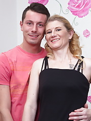 Horny housewife playing with her toy boy