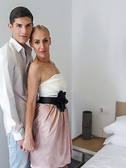 Mature Yelena seduces younger man and gets a big load of sperm on her boobs