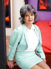 Naughty mature lady playing with herself