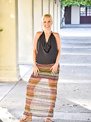 Shaved MILF Pornstar Ashley Fires Wearing Platform High Heels