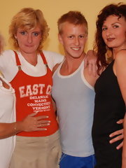 This lucky guy gets to fuck three mature sluts