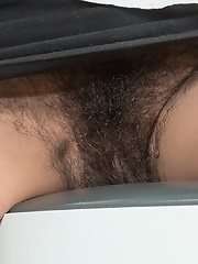 Wonderful Ananda Ray flashes her hairy beaver and poses for the camera