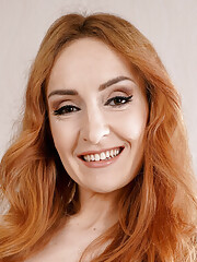 Hot Ginger MILF Di Devi Shows Her Hairy Pussy In Sensual Solo Action