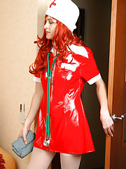 Sick milf livens up sensing the smell of fresh pussy of a sexy young nurse