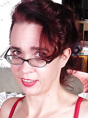 Naughty American housewife playing alone