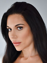 Beauty Sexy Jaclyn In Satin Lingerie Posing Seductively In The Bedroom