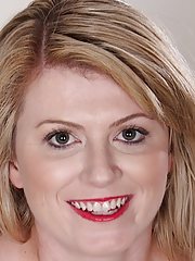 Curvy wife Lexi Moore naked in fishnet stockings